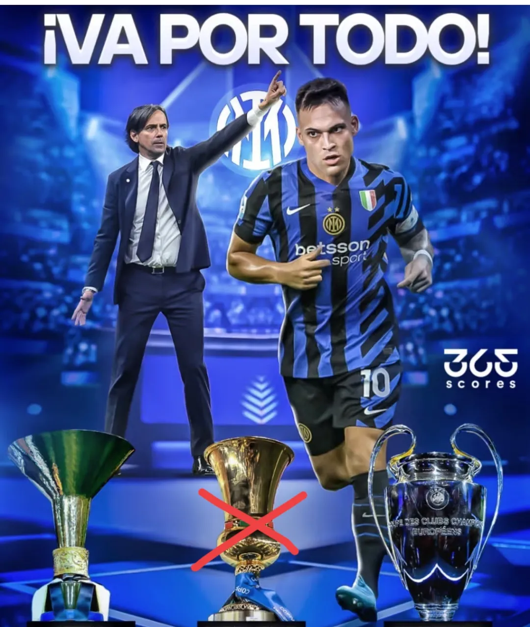 国米球迷高喊口号，力挺球队征战下个对手